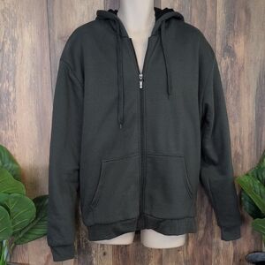 Big Ball Sports Men's Zip-Up Fleece Lined Hoodie Jacket L           P310